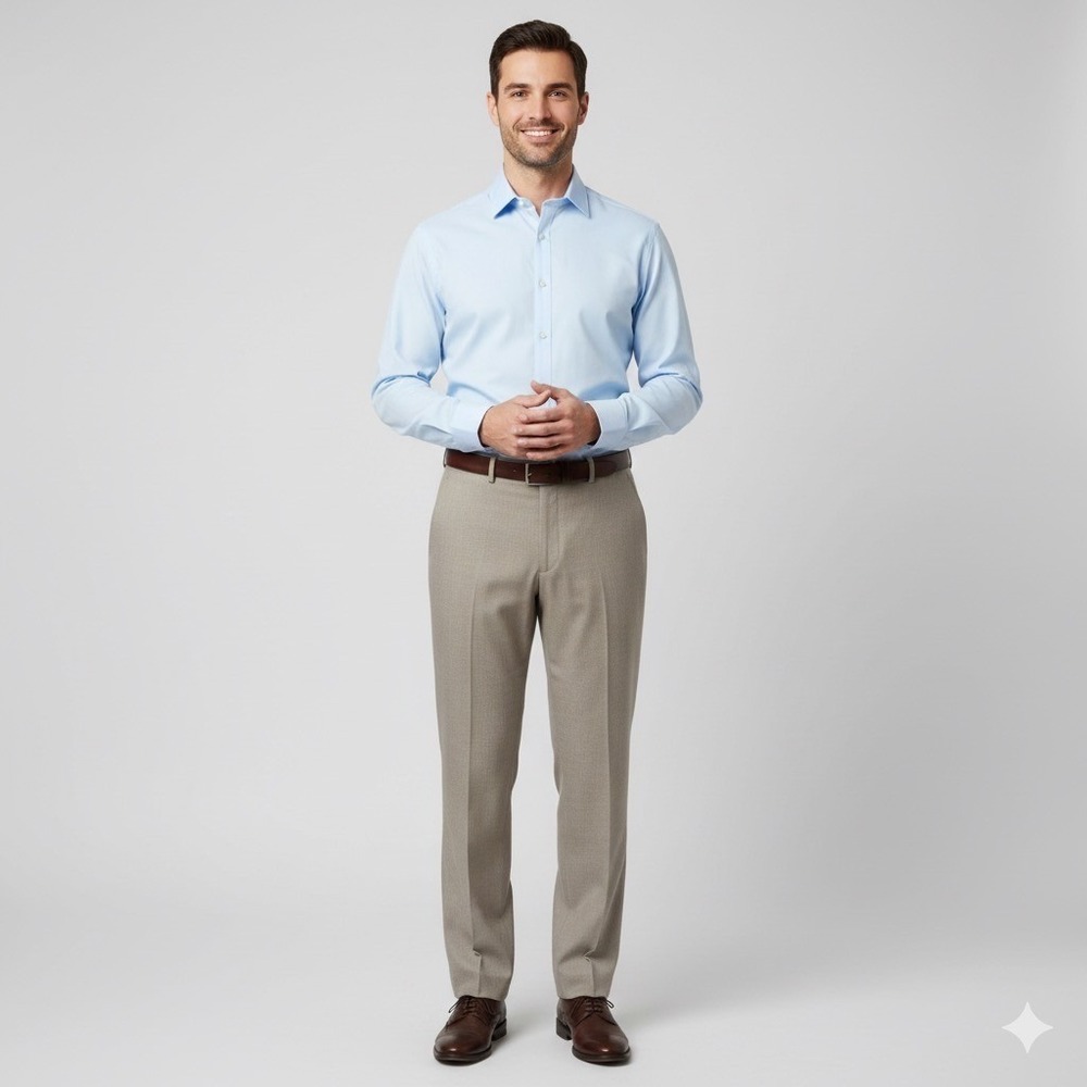 Michael Kors Mens Size 34x32 Beige Dress Pants Preppy Designer Career Business